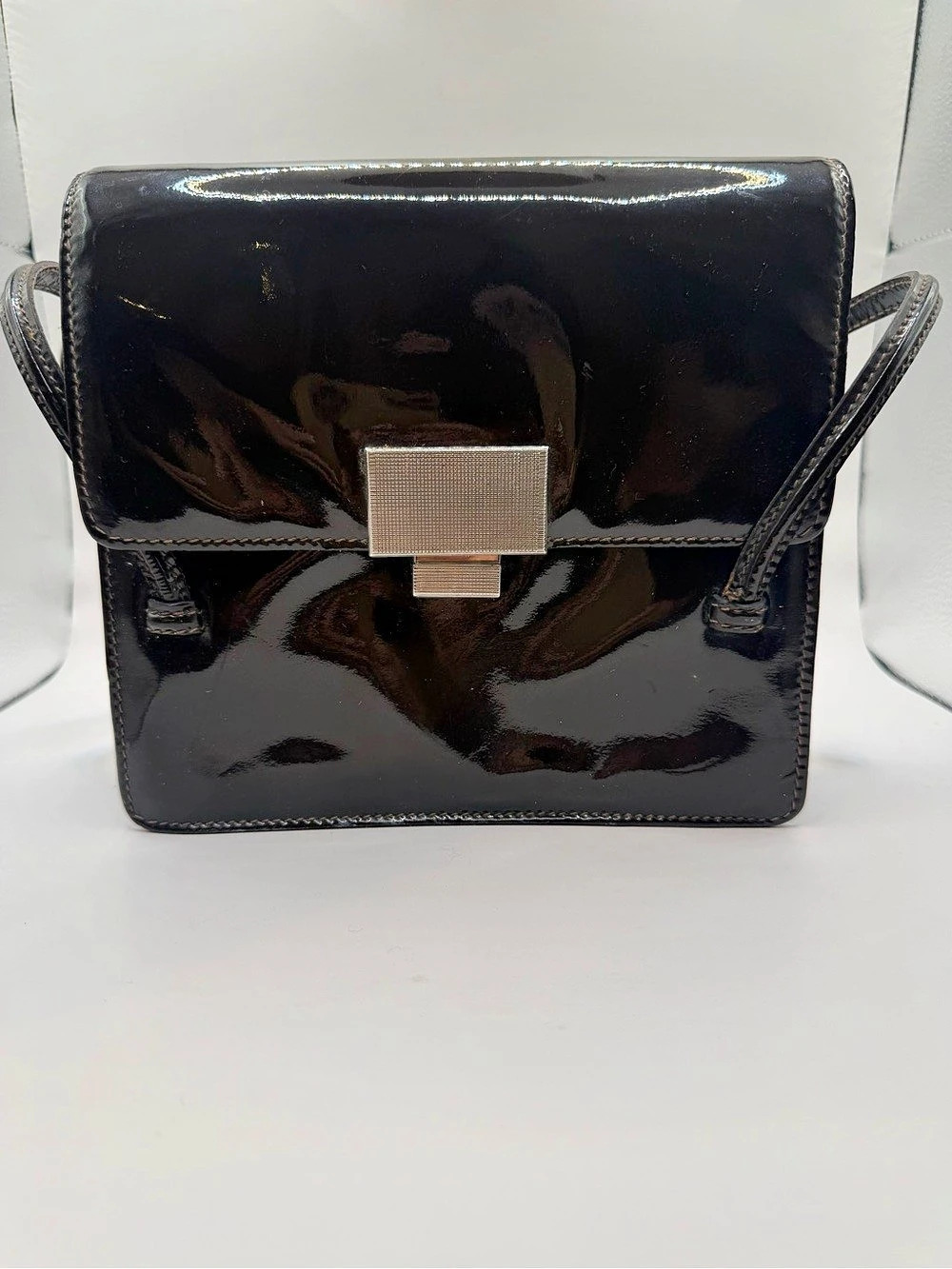 Vintage Charles Jourdan Patent Leather Handbag